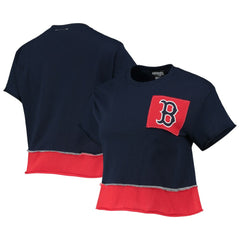 Boston Red Sox Refried Apparel Women's Cropped T-Shirt - MLB T-shirts