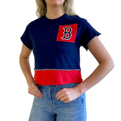 Boston Red Sox Refried Apparel Women's Cropped T-Shirt - MLB T-shirts