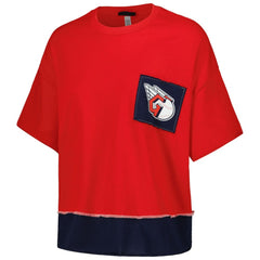 Cleveland Guardians Refried Apparel Women's Cropped T-Shirt - MLB T-shirts