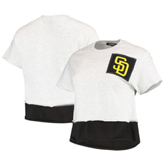 San Diego Padres Refried Apparel Women's Cropped T-Shirt - MLB T-shirts