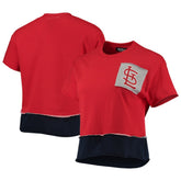 St. Louis Cardinals Refried Apparel Women's Cropped T-Shirt - MLB T-shirts