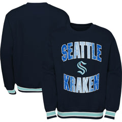 Seattle Kraken Youth Classic Blueliner Pullover Sweatshirt - NHL Sweatshirts
