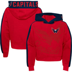 Washington Capitals Girls Youth Record Setter Pullover Hoodie - NHL Hoodies