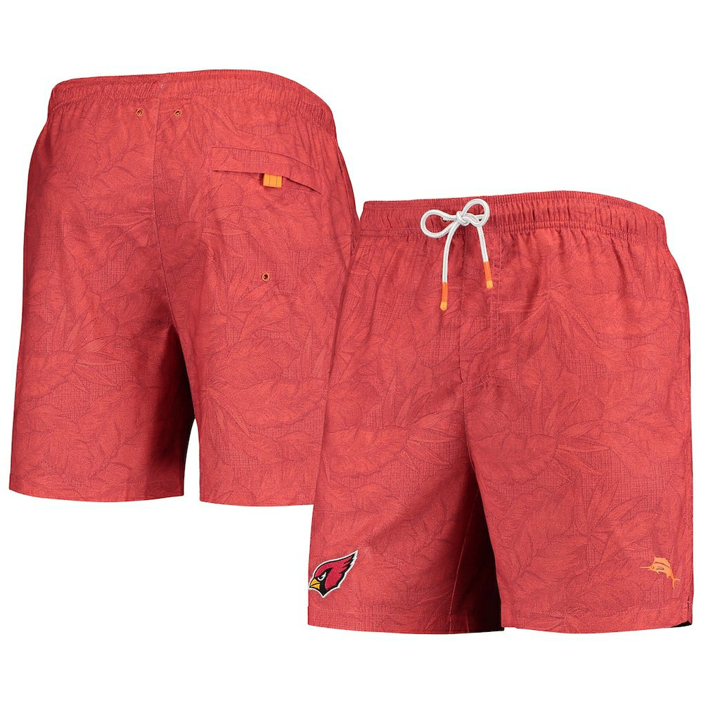 Arizona Cardinals Team Naples Layered Leaves Swim Trunks | NFL US