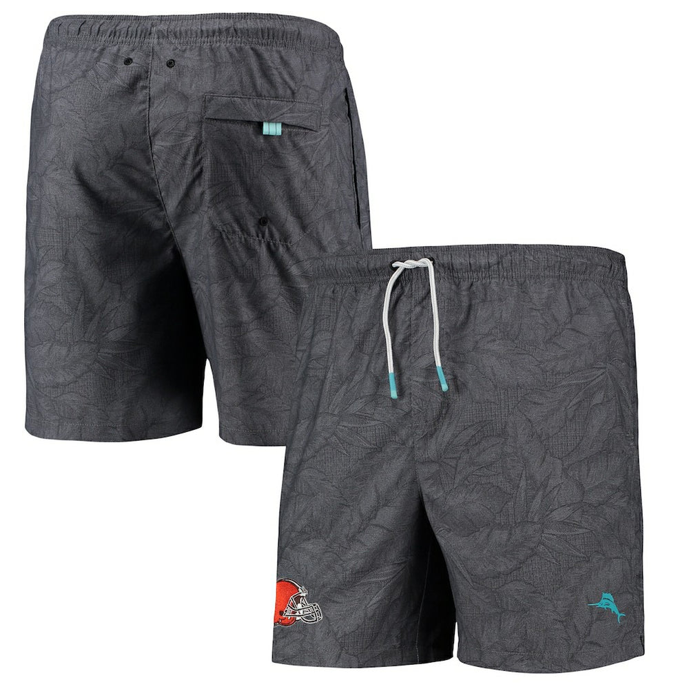 Cleveland Browns Naples Layered Leaves Swim Trunks | NFL Online