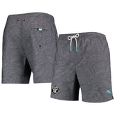 Las Vegas Raiders Naples Layered Leaves Swim Trunks | NFL Discount
