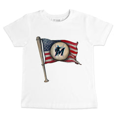 Miami Marlins Tiny Turnip Youth Baseball Flag T-Shirt - MLB T-shirts