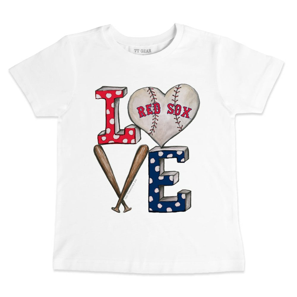 Boston Red Sox Tiny Turnip Youth Baseball Love T-Shirt - MLB T-shirts