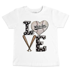 Chicago White Sox Tiny Turnip Youth Baseball Love T-Shirt - MLB T-shirts