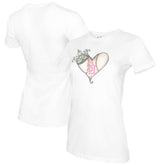 San Diego Padres Tiny Turnip Women's Baseball Tiara Heart T-Shirt - MLB T-shirts