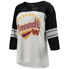 Washington Commanders G-III 4Her by Carl Banks Women's First Team 3/4-Sleeve Mesh T-Shirt | NFL Sale