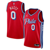 Red Tyrese Maxey Philadelphia 76ers Jordan Brand Unisex Swingman Jersey | NBA