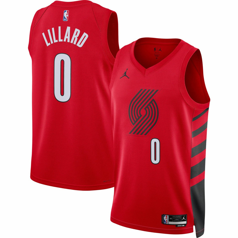 Red Damian Lillard Portland Trail Blazers Jordan Brand Unisex Swingman Jersey | NBA