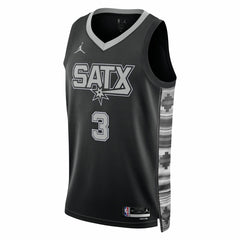 Black Keldon Johnson San Antonio Spurs Jordan Brand Unisex Swingman Jersey | NBA