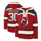 Martin Brodeur New Jersey Devils '47 Retired Player Name & Number Lacer Pullover Hoodie - NHL Jerseys