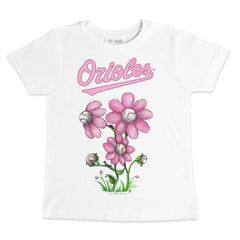 Baltimore Orioles Tiny Turnip Youth Blooming Baseballs T-Shirt - MLB T-shirts