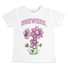 Milwaukee Brewers Tiny Turnip Youth Blooming Baseballs T-Shirt - MLB T-shirts