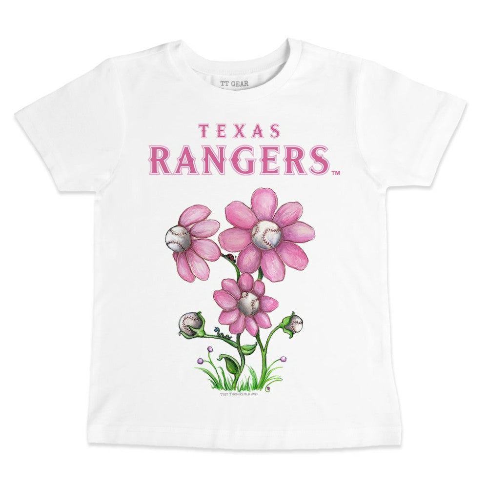 Texas Rangers Tiny Turnip Youth Blooming Baseballs T-Shirt - MLB T-shirts