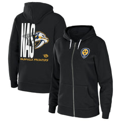 Nashville Predators WEAR by Erin Andrews Women's Sponge Fleece Full-Zip Hoodie - NHL Hoodies