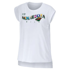 Minnesota Wild WEAR by Erin Andrews Women's Greetings From Muscle T-Shirt - NHL T-shirts