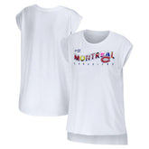 Montreal Canadiens WEAR by Erin Andrews Women's Greetings From Muscle T-Shirt - NHL T-shirts