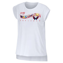 Washington Capitals WEAR by Erin Andrews Women's Greetings From Muscle T-Shirt - NHL T-shirts