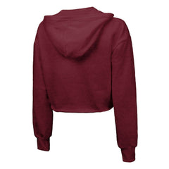 Washington Commanders Majestic Threads Women's Bling Tri-Blend Cropped Pullover Hoodie | NFL Online