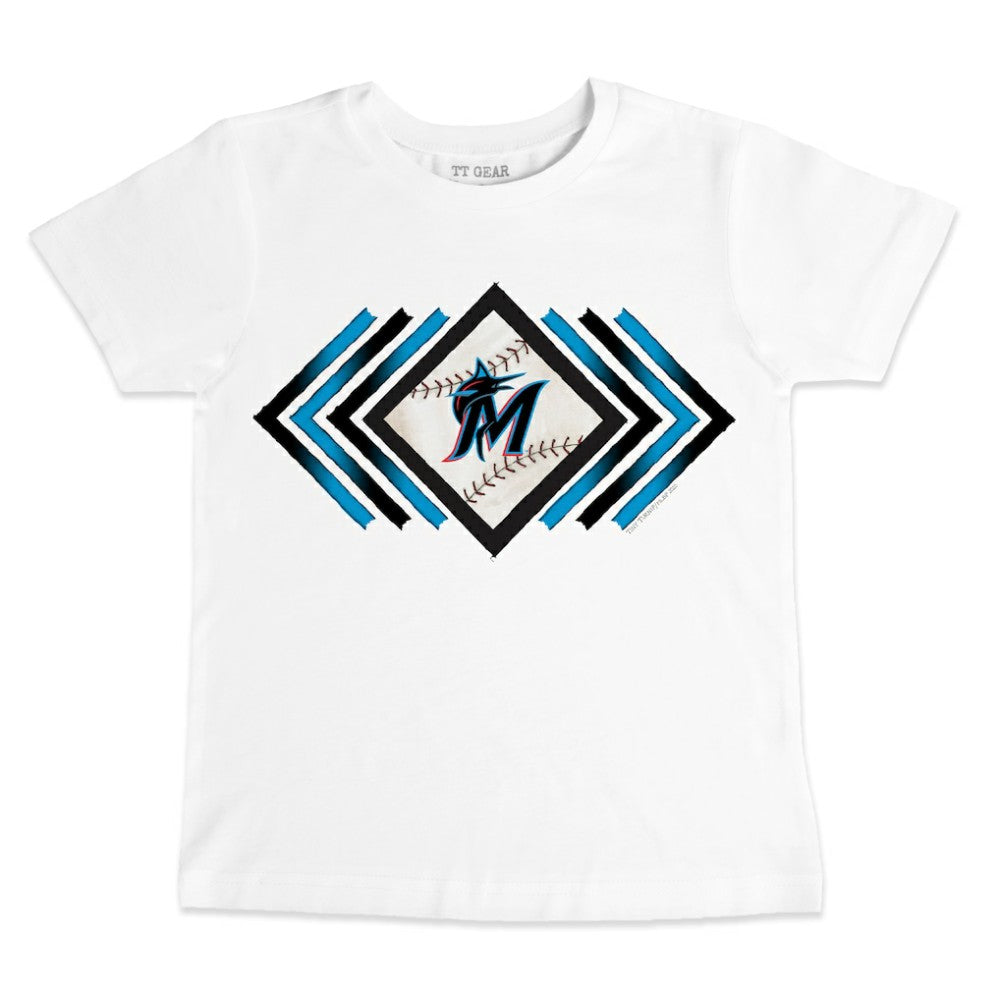 Miami Marlins Tiny Turnip Youth Prism Arrows T-Shirt - MLB T-shirts