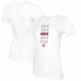 Cincinnati Reds Tiny Turnip Women's Stacked T-Shirt - MLB T-shirts