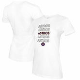 Houston Astros Tiny Turnip Women's Stacked T-Shirt - MLB T-shirts