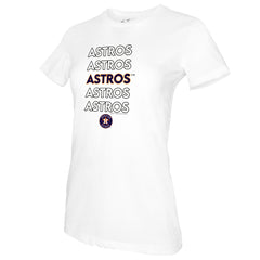 Houston Astros Tiny Turnip Women's Stacked T-Shirt - MLB T-shirts