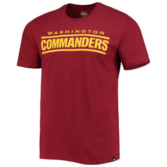 Washington Commanders '47 Wordmark Imprint Super Rival T-Shirt | NFL New