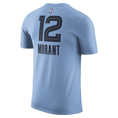 Light Blue Ja Morant Memphis Grizzlies Jordan Brand 2022/23 Statement Edition Name & Number T-Shirt | NBA