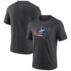 Columbus Blue Jackets Wraparound Tri-Blend T-Shirt - NHL T-shirts
