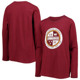 Washington Commanders Youth Secondary Logo Long Sleeve T-Shirt | NFL Discount