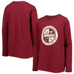 Washington Commanders Youth Secondary Logo Long Sleeve T-Shirt | NFL Discount