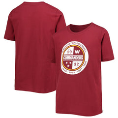 Washington Commanders Youth Secondary Logo T-Shirt | NFL Outlet