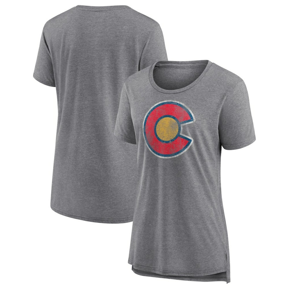 Colorado Avalanche Women's Slow Whistle Tri-Blend T-Shirt - NHL T-shirts