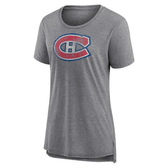 Montreal Canadiens Women's Slow Whistle Tri-Blend T-Shirt - NHL T-shirts