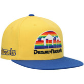 Gold/Royal Denver Nuggets Hardwood Classics Snapback Hat sale | NBA