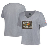 Colorado Rockies New Era Women's City Connect Plus Size V-Neck T-Shirt - MLB T-shirts