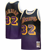 Purple/Black Magic Johnson Los Angeles Lakers 1984/85 Hardwood Classics Fadeaway Swingman Player Jersey | NBA