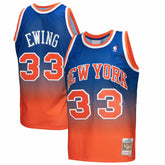 Orange/Royal Patrick Ewing New York Knicks 1991/92 Hardwood Classics Fadeaway Swingman Player Jersey | NBA