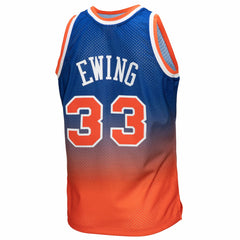 Orange/Royal Patrick Ewing New York Knicks 1991/92 Hardwood Classics Fadeaway Swingman Player Jersey | NBA
