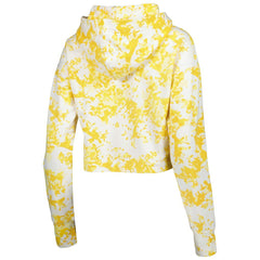 Gold/White Denver Nuggets Lusso Women's Maia Tri-Blend Cropped Quarter-Zip Top sale | NBA
