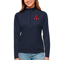 Boston Red Sox Antigua Women's Tribute Quarter-Zip Pullover Top - MLB Pullover