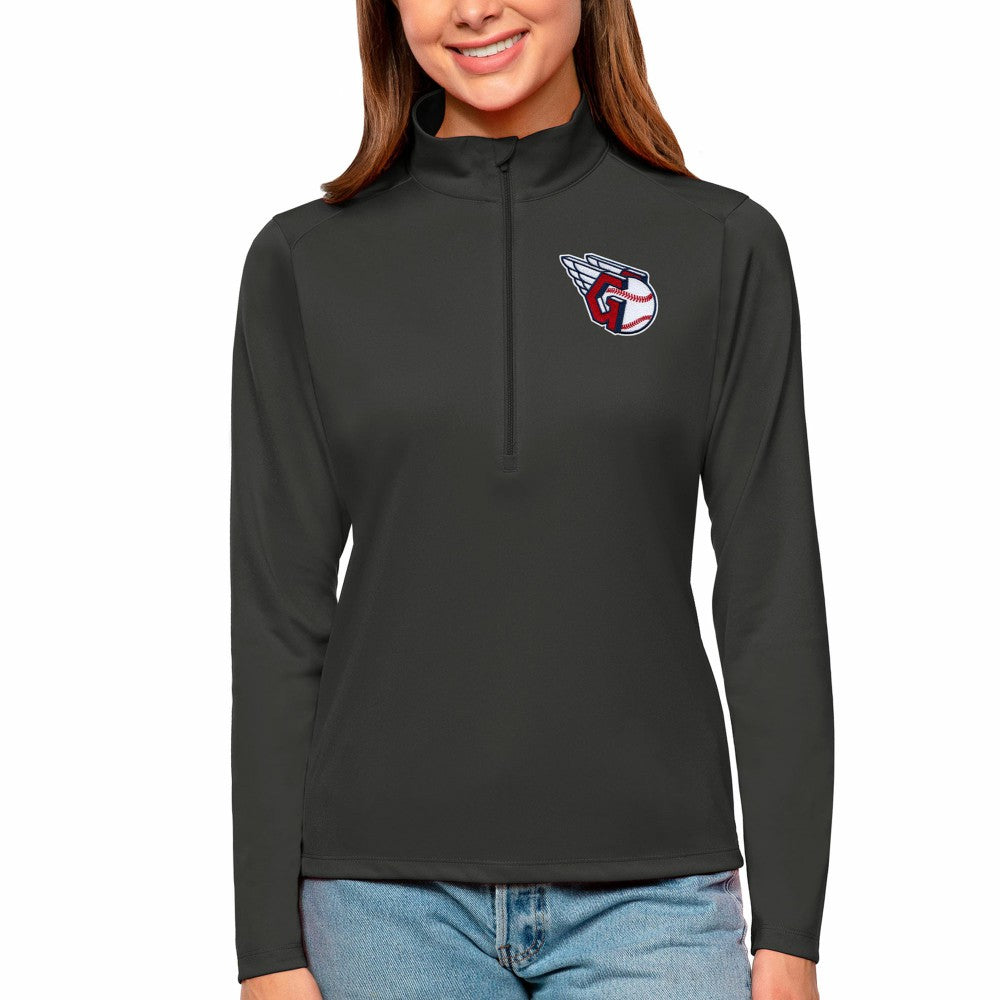 Cleveland Guardians Antigua Women's Tribute Quarter-Zip Pullover Top - MLB Pullover
