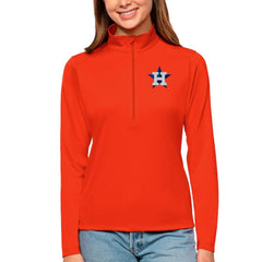 Houston Astros Antigua Women's Tribute Quarter-Zip Pullover Top - MLB Pullover