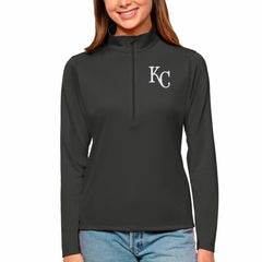 Kansas City Royals Antigua Women's Tribute Quarter-Zip Pullover Top - MLB Pullover