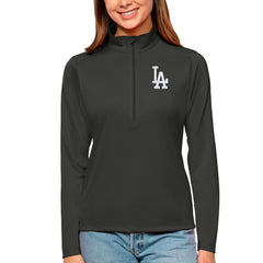 Los Angeles Dodgers Antigua Women's Tribute Quarter-Zip Pullover Top - MLB Pullover